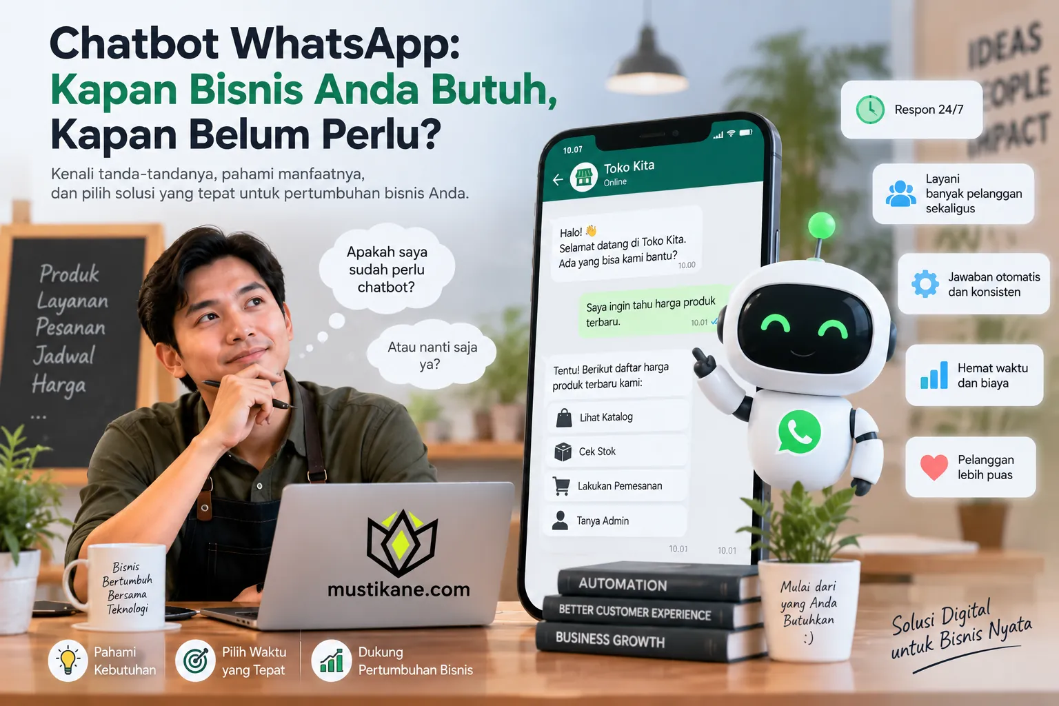 Chatbot WhatsApp: Kapan Bisnis Anda Butuh, Kapan Belum Perlu?