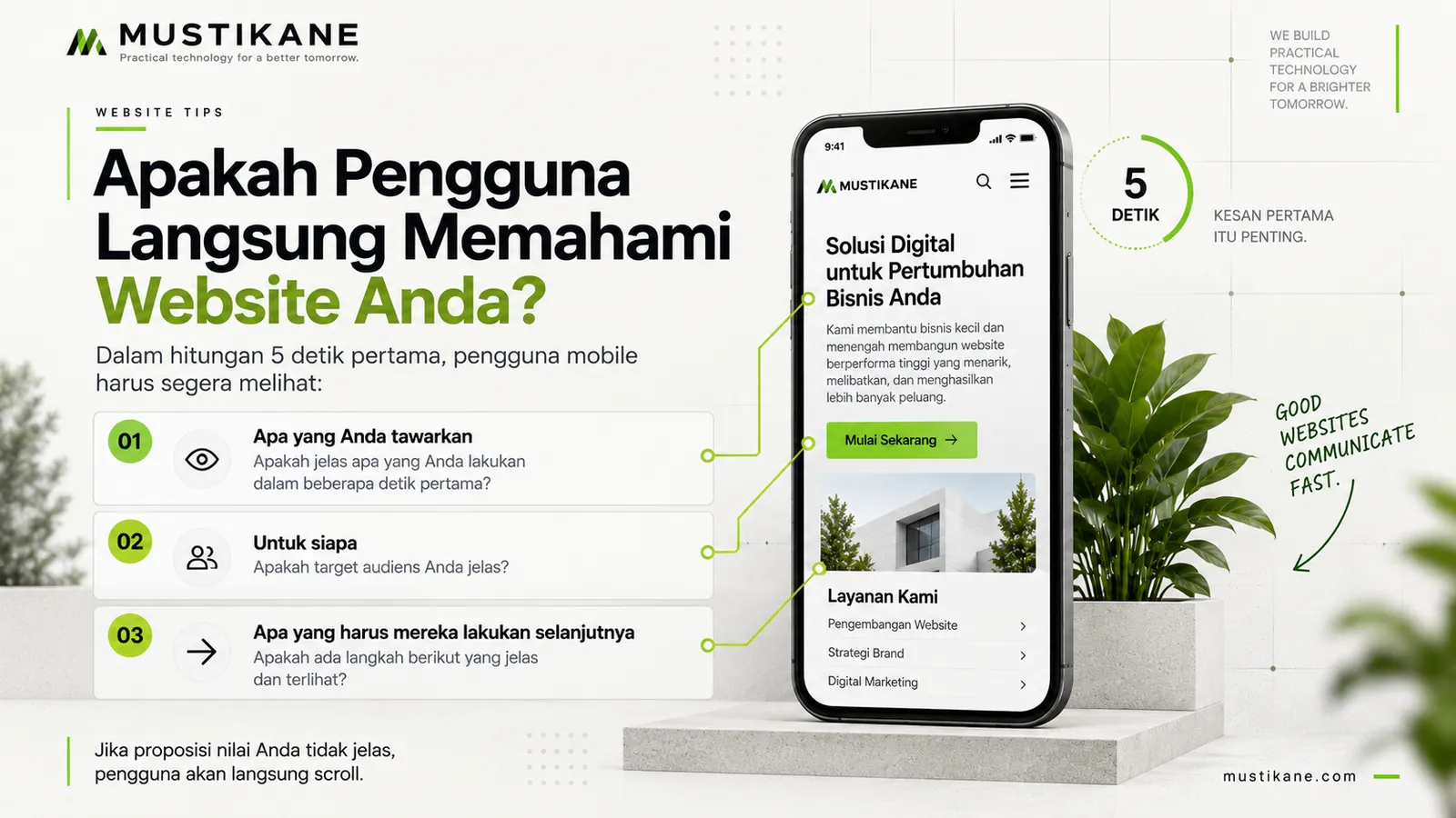 The First 5 Seconds: Apakah Pengguna Langsung Memahami Website Anda?